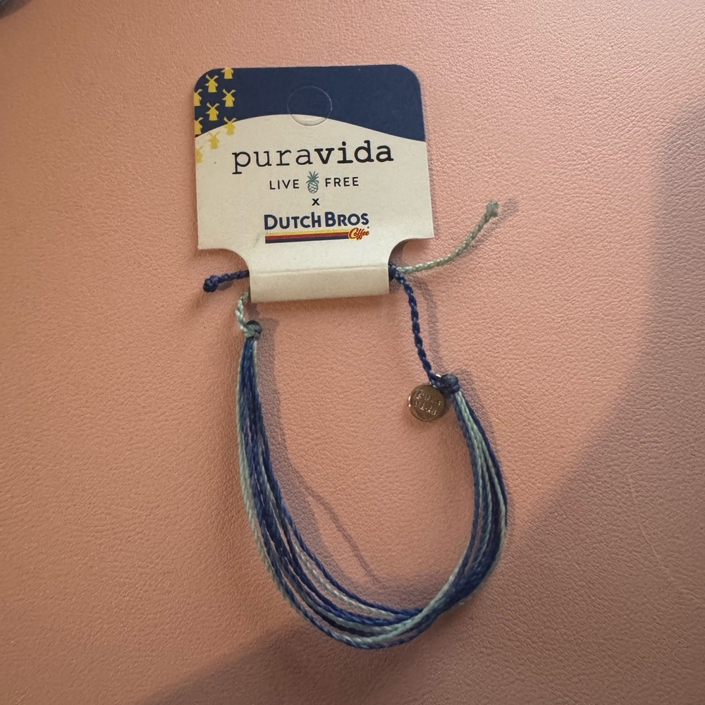 Pura Vida x Dutch Bros Ocean Blue Bracelet